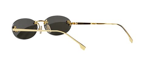 occhiali FENDI montatura VL7093 rimless ovale eyeglasses 